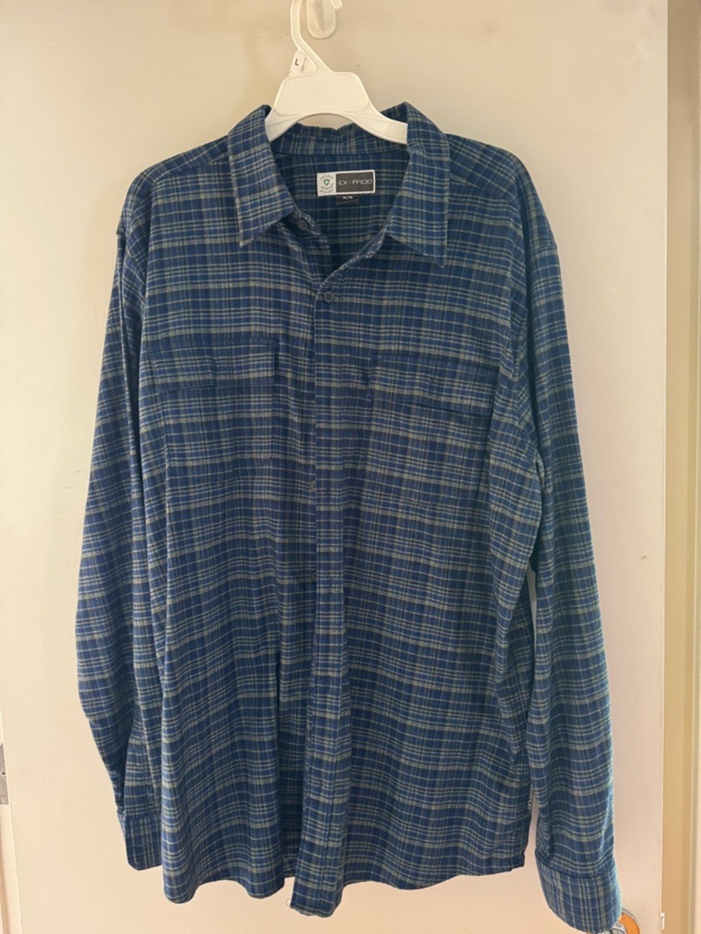 EcOfficio flannel plaid long sleeve shirt